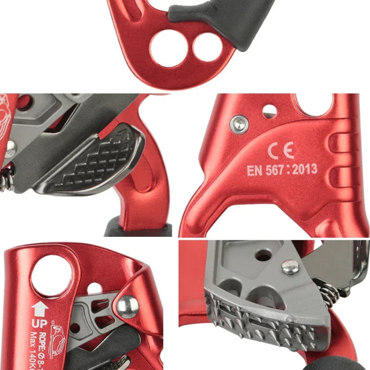 XINDA TP-8606 kẹp dây cầm tay chống rơi làm việc trên cao leo núi đá ngoài trời cho dây đường kính 8-12mm bên trái, bên trái