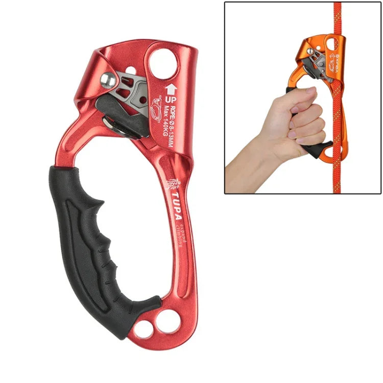 XINDA TP-8606 kẹp dây cầm tay chống rơi làm việc trên cao leo núi đá ngoài trời cho dây đường kính 8-12mm bên trái, bên trái