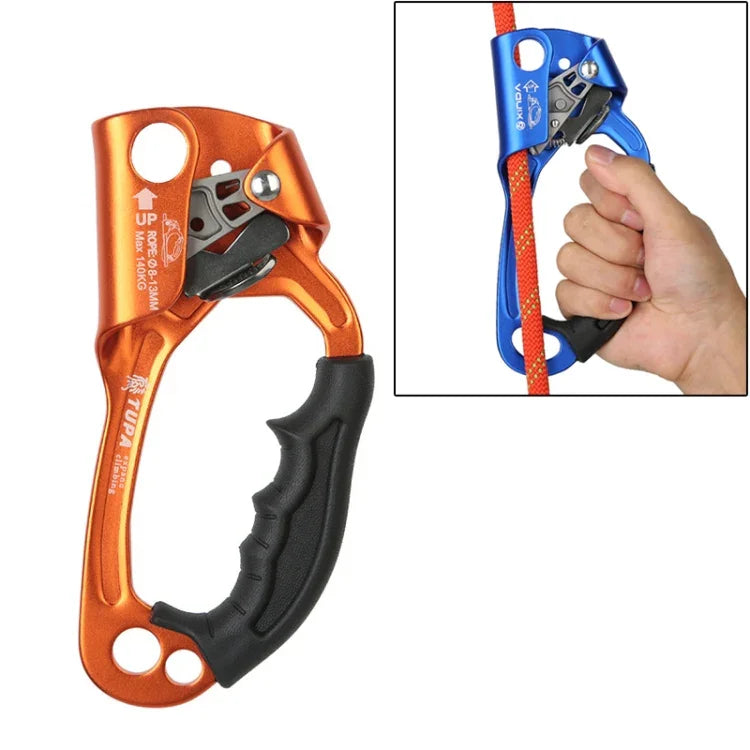 XINDA TP-8606 kẹp dây cầm tay chống rơi làm việc trên cao leo núi đá ngoài trời cho dây đường kính 8-12mm bên phải, bên phải