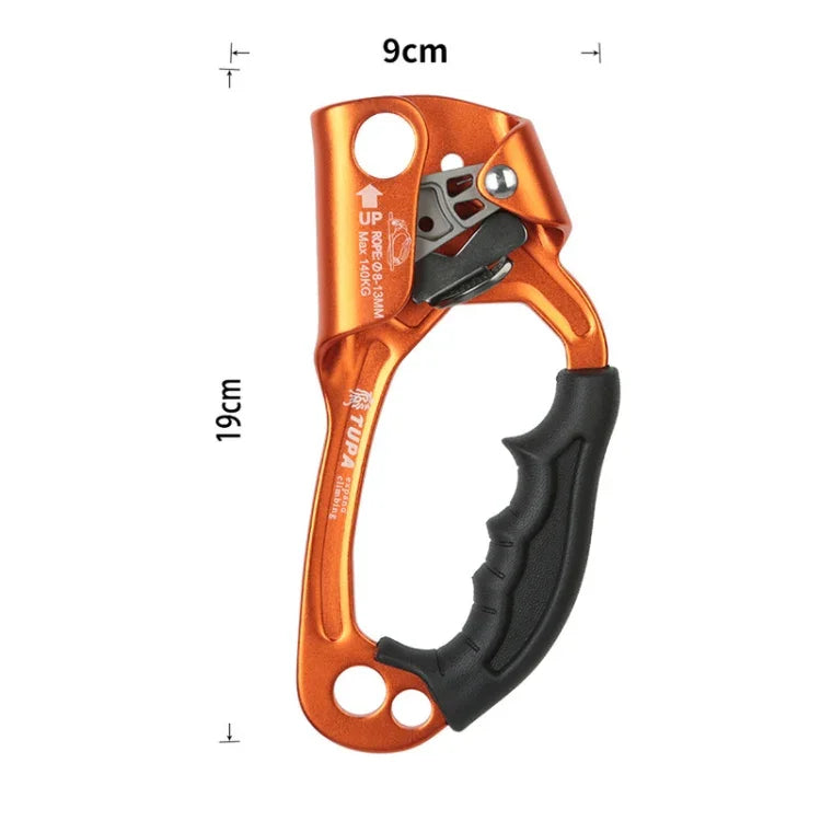 XINDA TP-8606 kẹp dây cầm tay chống rơi làm việc trên cao leo núi đá ngoài trời cho dây đường kính 8-12mm bên phải, bên phải