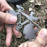 Dao đa năng hình xe đạp bằng thép không gỉ, dao dạng thẻ, dao dạng thẻ