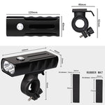 Đèn xe đạp sạc USB BX2 gắn tay lái phía trước (3 giờ, bóng đèn L2), 3 giờ, bóng đèn L2