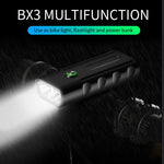 Đèn xe đạp sạc USB BX3 gắn tay lái phía trước (10 giờ, bóng đèn T6+A02), 10 giờ, bóng đèn T6+A02