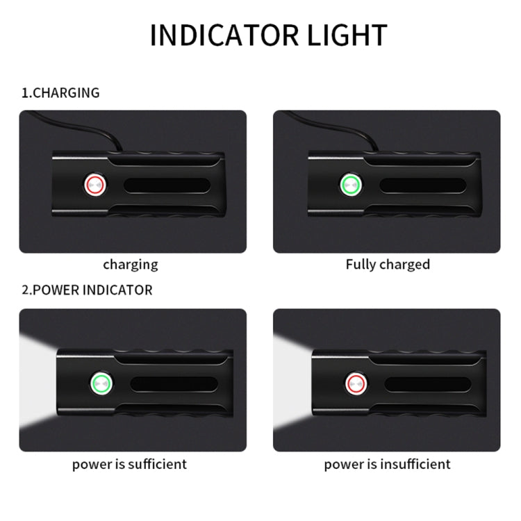 Đèn xe đạp sạc USB BX3 gắn tay lái phía trước (10 giờ, bóng đèn T6+A02), 10 giờ, bóng đèn T6+A02