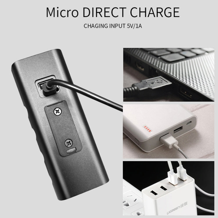 Đèn xe đạp sạc USB BX3 gắn tay lái phía trước (10 giờ, bóng đèn T6+A02), 10 giờ, bóng đèn T6+A02
