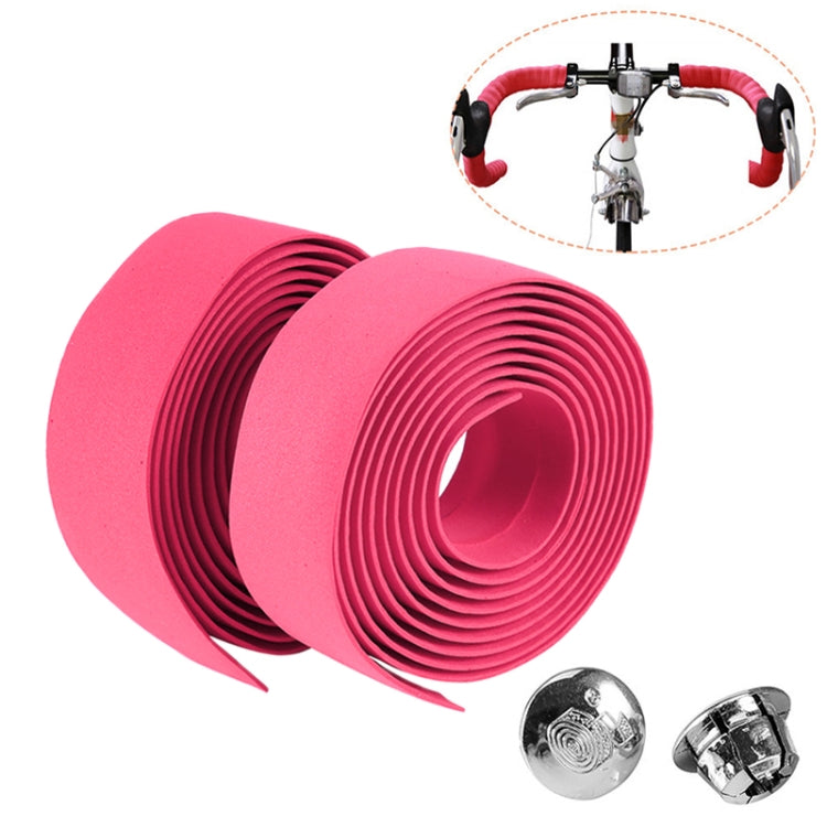 1 cặp băng quấn tay lái xe đạp đường trường thể thao bằng nút chai + 2 nút bịt tay lái, 2m màu đỏ, 2m màu trắng, 2m màu vàng, 2m màu đen, 2m màu hồng, 2m màu xanh lá, 2m màu xanh dương
