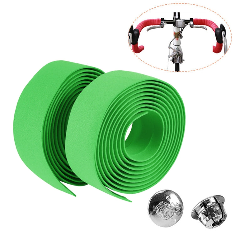 1 cặp băng quấn tay lái xe đạp đường trường thể thao bằng nút chai + 2 nút bịt tay lái, 2m màu đỏ, 2m màu trắng, 2m màu vàng, 2m màu đen, 2m màu hồng, 2m màu xanh lá, 2m màu xanh dương