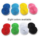 1 cặp băng quấn tay lái xe đạp đường trường thể thao bằng nút chai + 2 nút bịt tay lái, 2m màu đỏ, 2m màu trắng, 2m màu vàng, 2m màu đen, 2m màu hồng, 2m màu xanh lá, 2m màu xanh dương