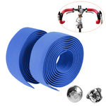 1 cặp băng quấn tay lái xe đạp đường trường thể thao bằng nút chai + 2 nút bịt tay lái, 2m màu đỏ, 2m màu trắng, 2m màu vàng, 2m màu đen, 2m màu hồng, 2m màu xanh lá, 2m màu xanh dương