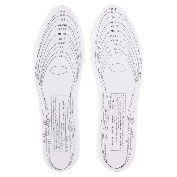 1 đôi lót giày unisex thoải mái có thể điều chỉnh bằng mút nhớ, kích thước: 28.7 x 9.4 x 0.9 cm, cỡ US: 1.5-11