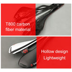 Yên xe đạp đường trường bằng sợi carbon TOSEEK, yên rỗng, kết cấu 3K + phủ mờ, Màu phủ mờ: xanh dương, đỏ, trắng, vàng, đen, cam, xanh lá, xám