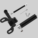Bơm xe đạp mini cầm tay hợp kim nhôm + miếng vá lốp không keo bằng nhựa + cần mở lốp, Bơm + miếng vá lốp không keo bằng nhựa + cần mở lốp màu đen, Bơm + miếng vá lốp không keo bằng nhựa + cần mở lốp màu đỏ