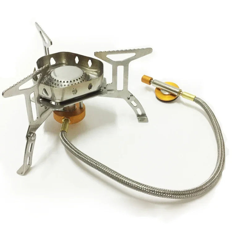 Bếp cắm trại mini di động ngoài trời bằng thép không gỉ chống gió S187, S187