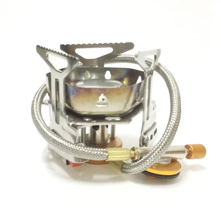 Bếp cắm trại mini di động ngoài trời bằng thép không gỉ chống gió S187, S187