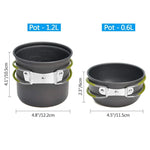 Bộ nấu ăn cắm trại ngoài trời di động DS-101, bộ nồi nấu ăn dã ngoại