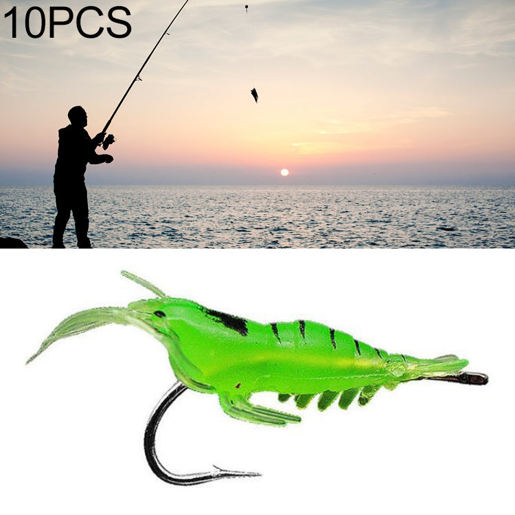10 Cái Mồi Câu Mềm Nhân Tạo 4cm Hình Tôm Có Móc, Tôm Trong Suốt Có Móc, Tôm Nhân Tạo Có Móc, Tôm Phát Sáng Có Móc, Tôm Hồng Có Móc, Tôm Xanh Có Móc