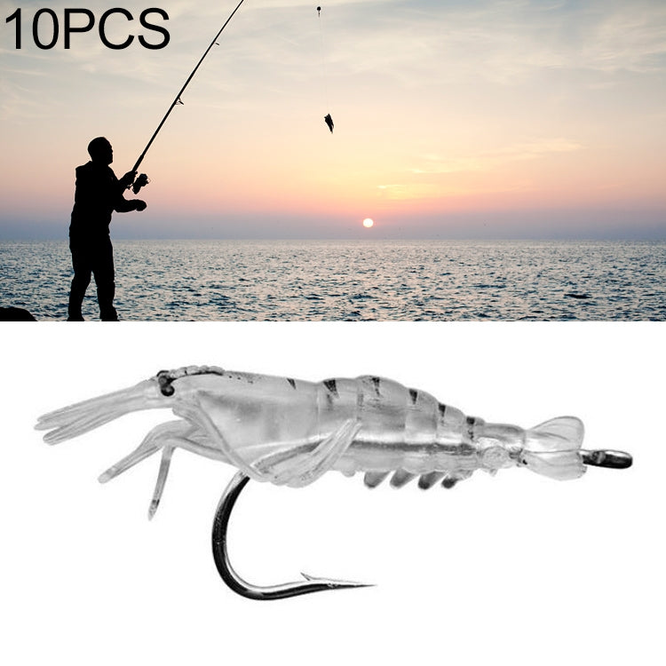 10 Cái Mồi Câu Mềm Nhân Tạo 4cm Hình Tôm Có Móc, Tôm Trong Suốt Có Móc, Tôm Nhân Tạo Có Móc, Tôm Phát Sáng Có Móc, Tôm Hồng Có Móc, Tôm Xanh Có Móc