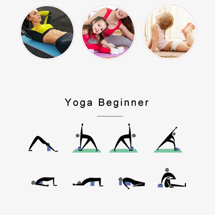 Khối xốp yoga mật độ cao gạch tập thể dục tại nhà cho nữ, kích thước: 23*15*7.5cm, màu tím