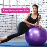 Bóng yoga thể thao dày chống nổ lớn, bóng yoga môi trường cho bà bầu, Đường kính: 65cm, 65cm (Màu hồng), 65cm (Màu xanh dương), 65cm (Màu tím)