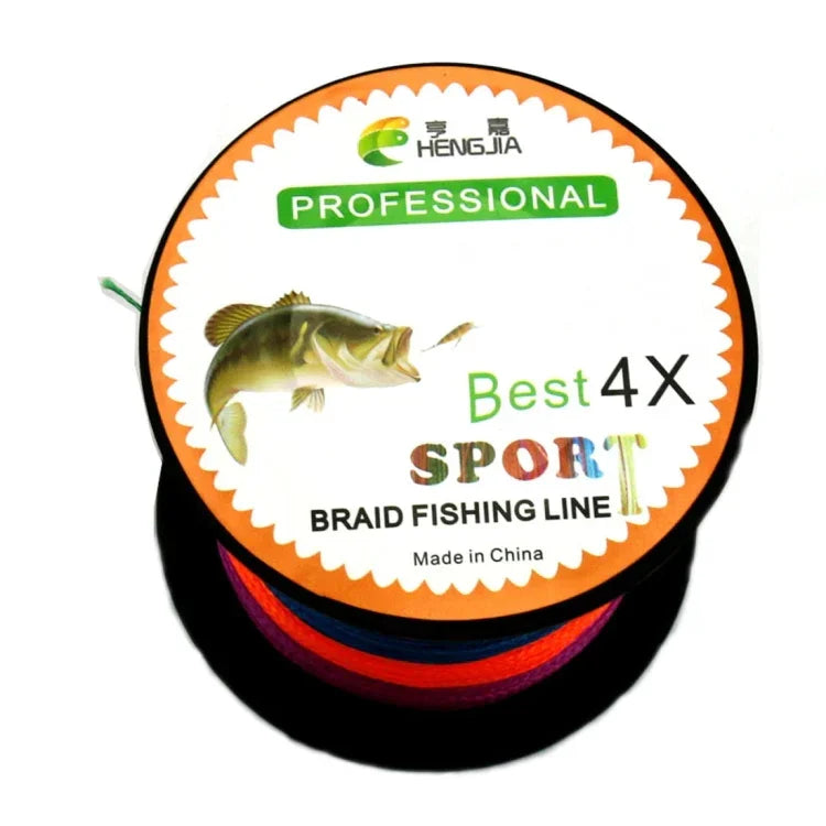 Dây câu cá PE bện 4 sợi HENGJIA màu sắc 8.0# 0.50mm 80LB 40.8kg lực căng 300m siêu bền, 8.0# 0.50mm 80LB