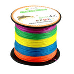 Dây câu cá PE bện 4 sợi HENGJIA màu sắc 8.0# 0.50mm 80LB 40.8kg lực căng 300m siêu bền, 8.0# 0.50mm 80LB