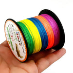 Dây câu cá PE bện 4 sợi HENGJIA nhiều màu 5.0# 0.37mm 50LB 22.6kg lực căng 300m, 5.0# 0.37mm 50LB