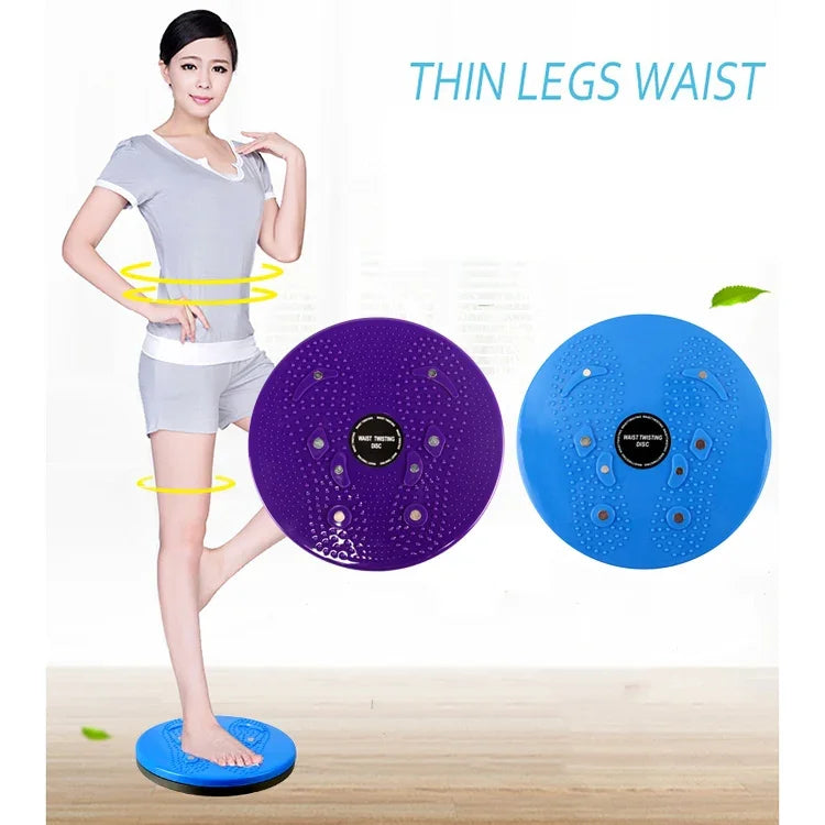 Đĩa xoay eo từ tính tập thể dục aerobic, kích thước: 25*3cm, zm-8016 (xanh dương), zm-8016 (tím)