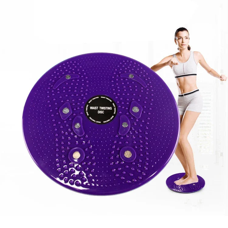 Đĩa xoay eo từ tính tập thể dục aerobic, kích thước: 25*3cm, zm-8016 (xanh dương), zm-8016 (tím)