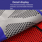Bảo vệ đầu gối thể thao ngoài trời bằng silicone dệt chống va đập, có lò xo hỗ trợ, Kích thước: XL, Kích thước: XL