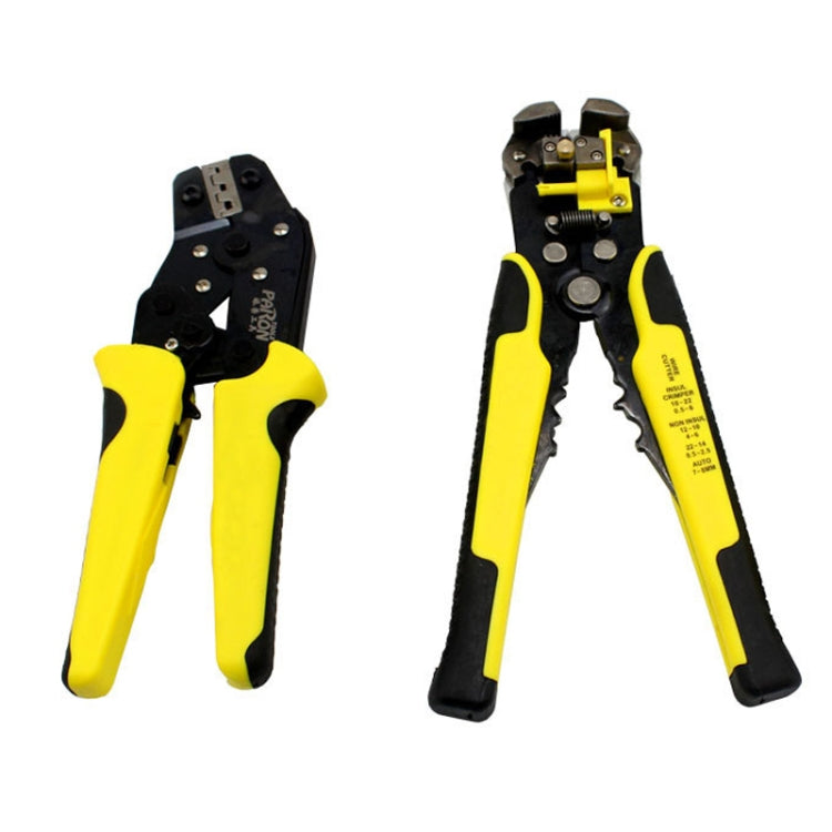 Bộ dụng cụ đa năng tước dây 0.25-6.0mm + kìm bấm cáp thép cacbon + túi đựng, bộ tước dây 0.25-6.0mm
