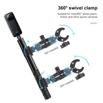 Kẹp tay lái xe máy đầu đôi Crab & đầu đơn, gậy selfie cố định, đầu đôi Crab & đầu đơn Crab