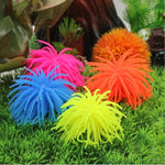 Trang trí bể cá quả cầu nhím biển mô phỏng TPR, kích thước L, đường kính 13cm, kích thước L