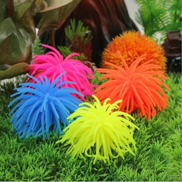 Trang trí bể cá quả cầu nhím biển mô phỏng TPR, kích thước M, đường kính 10cm, kích thước M