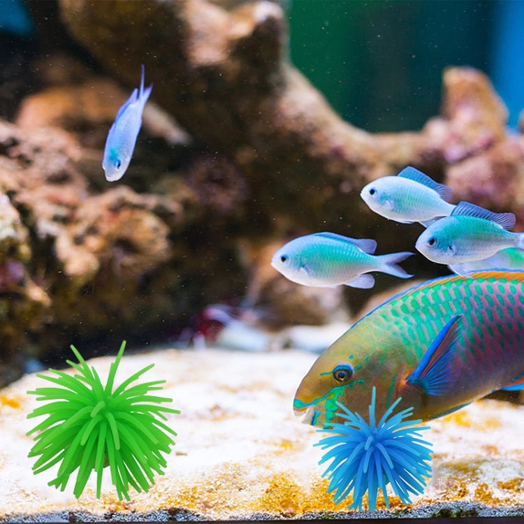 Trang trí bể cá quả cầu nhím biển mô phỏng TPR, kích thước M, đường kính 10cm, kích thước M