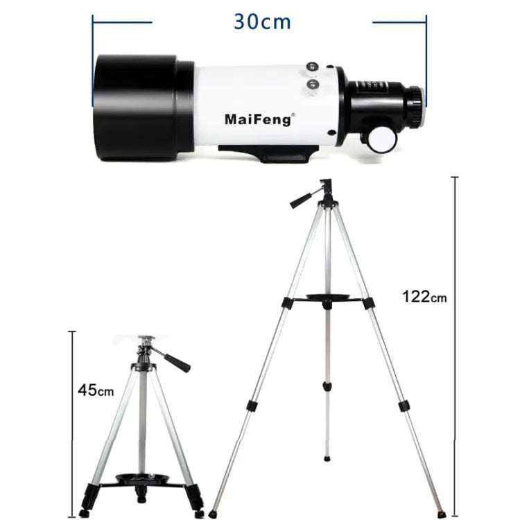 Kính thiên văn thiên văn độ phân giải cao Maifeng40070 233x70 với chân đế, 233 x 70