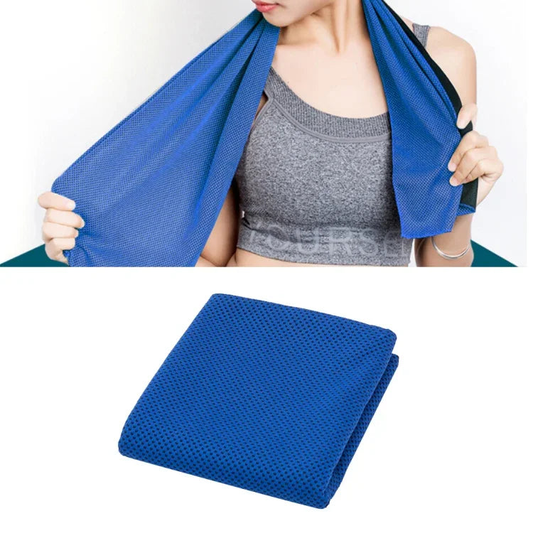 2 khăn thể thao phòng gym bằng vải microfiber bền bỉ khăn làm mát, kích thước: 30*100cm, khăn làm mát màu cam, khăn làm mát màu xanh lá, khăn làm mát màu xám, khăn làm mát màu xanh dương, khăn làm mát màu hồng đậm