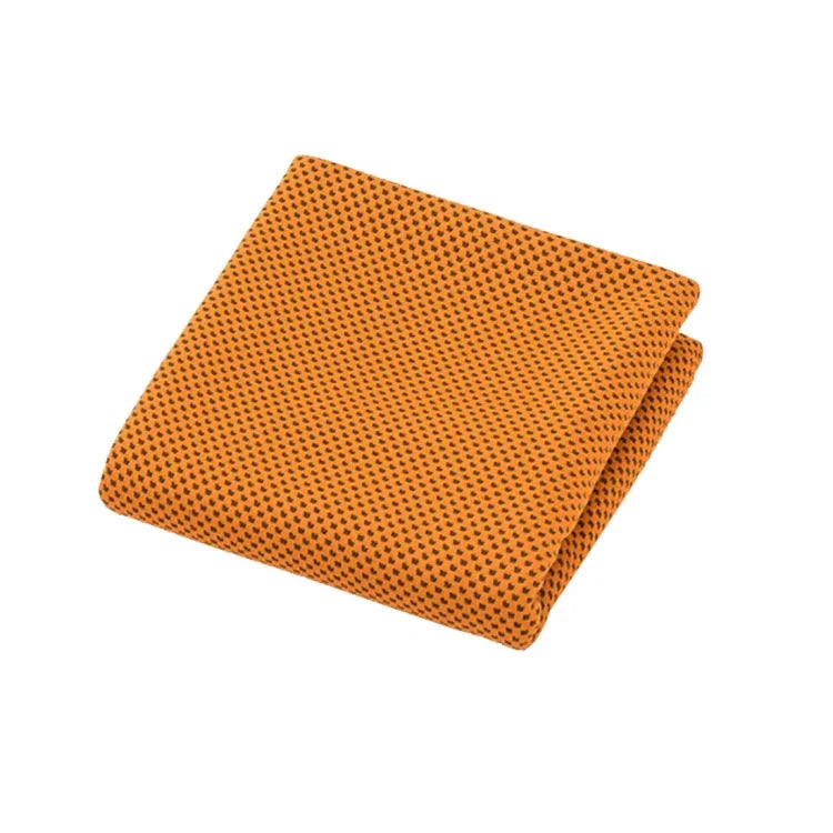 2 khăn thể thao phòng gym bằng vải microfiber bền bỉ khăn làm mát, kích thước: 30*100cm, khăn làm mát màu cam, khăn làm mát màu xanh lá, khăn làm mát màu xám, khăn làm mát màu xanh dương, khăn làm mát màu hồng đậm