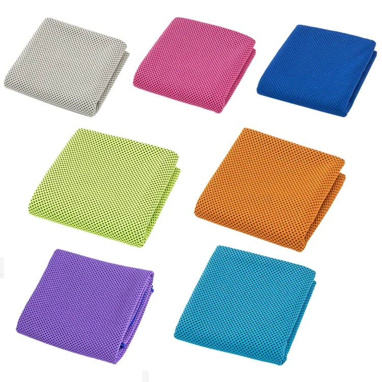 2 khăn thể thao phòng gym bằng vải microfiber bền bỉ khăn làm mát, kích thước: 30*100cm, khăn làm mát màu cam, khăn làm mát màu xanh lá, khăn làm mát màu xám, khăn làm mát màu xanh dương, khăn làm mát màu hồng đậm