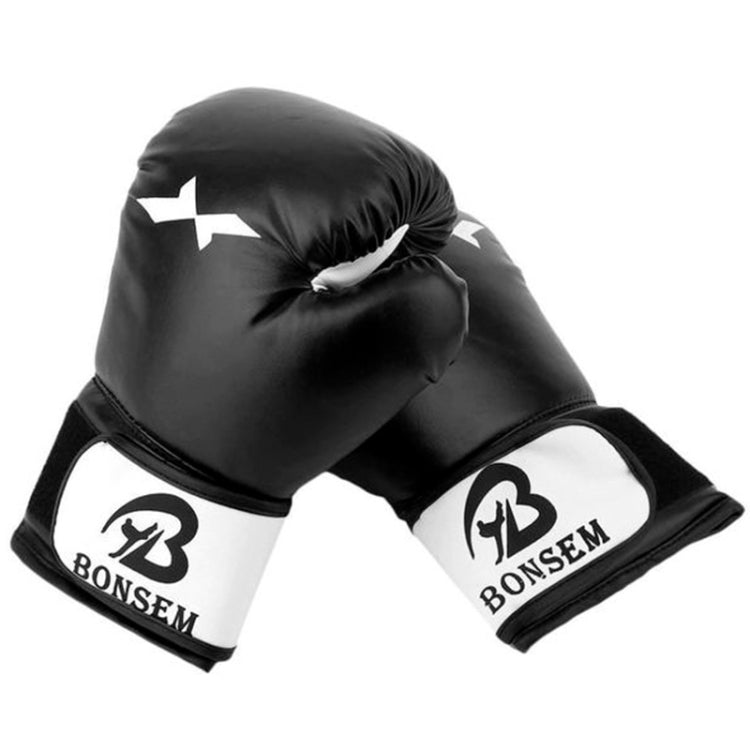 Găng tay tập boxing BONSEM cho người lớn, C1 màu đen, C1 màu đỏ