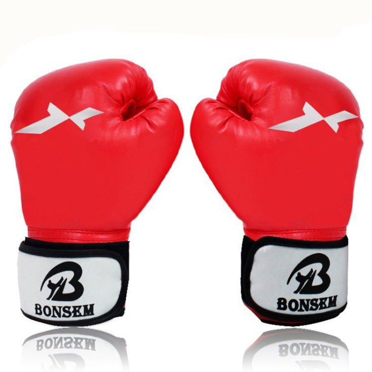 Găng tay tập boxing BONSEM cho người lớn, C1 màu đen, C1 màu đỏ