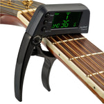 Máy Lên Dây Đàn Guitar Chuyên Nghiệp Kẹp, Máy Lên Dây Chromatic Loftstyle Kẹp với Màn Hình LCD Xoay Hiển Thị Đèn, Capo Đàn Guitar Dùng Một Tay