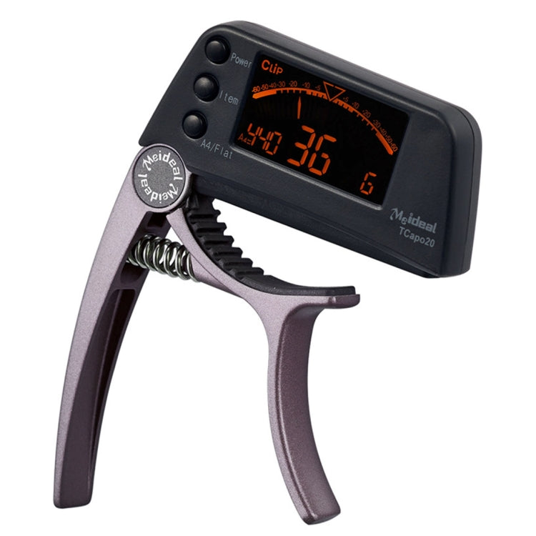 Máy Lên Dây Đàn Guitar Chuyên Nghiệp Kẹp, Máy Lên Dây Chromatic Loftstyle Kẹp với Màn Hình LCD Xoay Hiển Thị Đèn, Capo Đàn Guitar Dùng Một Tay