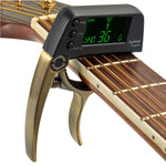 Máy Lên Dây Đàn Guitar Chuyên Nghiệp Kẹp, Máy Lên Dây Chromatic Loftstyle Kẹp với Màn Hình LCD Xoay Hiển Thị Đèn, Capo Đàn Guitar Dùng Một Tay