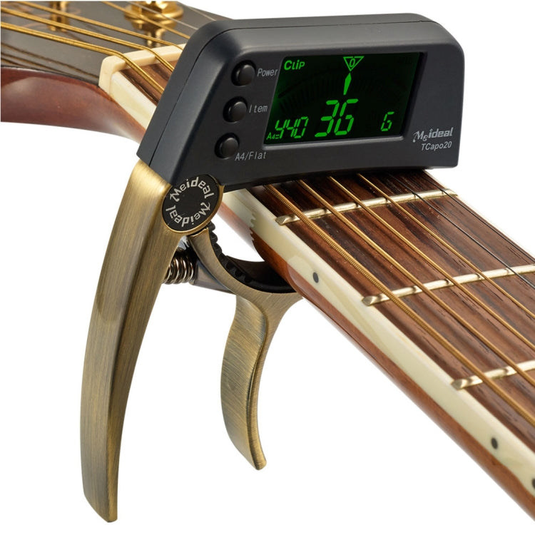 Máy Lên Dây Đàn Guitar Chuyên Nghiệp Kẹp, Máy Lên Dây Chromatic Loftstyle Kẹp với Màn Hình LCD Xoay Hiển Thị Đèn, Capo Đàn Guitar Dùng Một Tay