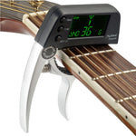 Máy Lên Dây Đàn Guitar Chuyên Nghiệp Kẹp, Máy Lên Dây Chromatic Loftstyle Kẹp với Màn Hình LCD Xoay Hiển Thị Đèn, Capo Đàn Guitar Dùng Một Tay
