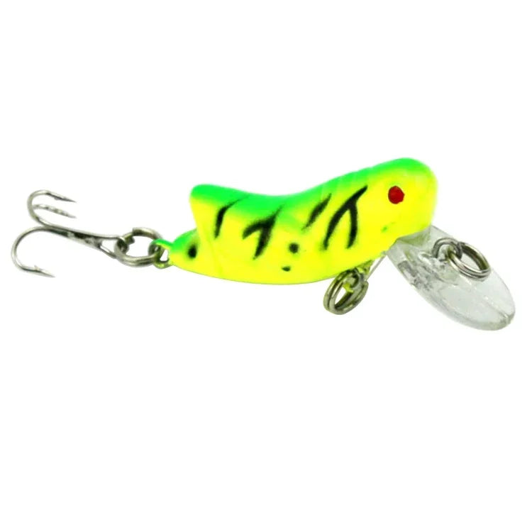 Mồi câu sinh học mô phỏng châu chấu HENGJIA 4.5cm, giao màu ngẫu nhiên