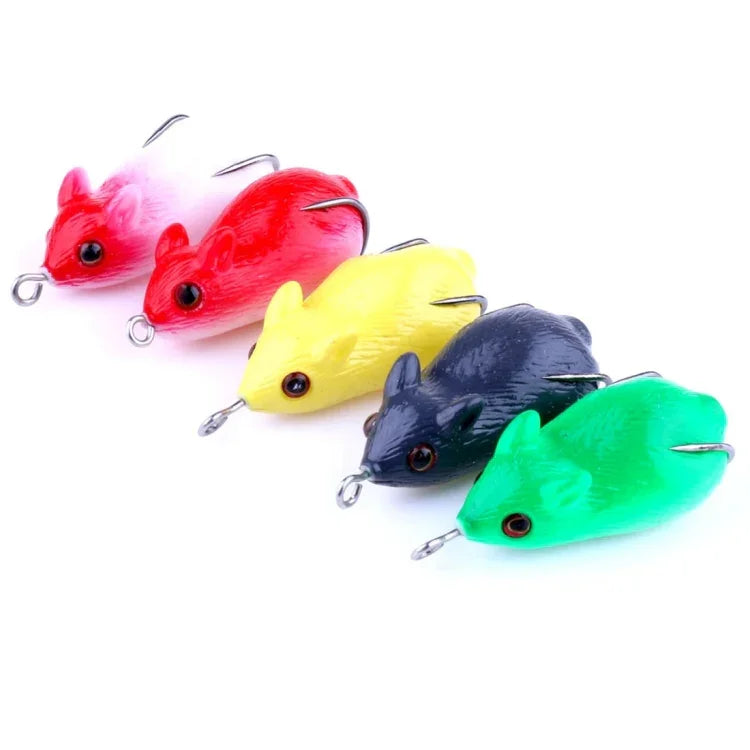 Mồi câu sinh học mô phỏng chuột HENGJIA 5cm, giao màu ngẫu nhiên