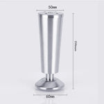 Chân tủ loại cốc điều chỉnh dày bằng thép không gỉ, 150mm, 150mm