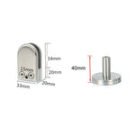 Kẹp cố định thanh đỡ miệng cá kính bằng thép không gỉ 201 với thanh 14x40mm, thông số: S, S, kèm thanh 14x40mm