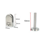 Kẹp cố định thanh đỡ miệng cá bằng thép không gỉ 201 với thanh 14x100mm, thông số kỹ thuật: S, S, với thanh 14x100mm